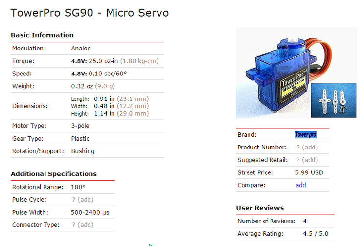 SG90 micro servo motor 네이버 블로그