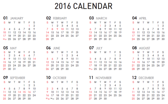 2016년 휴일 | 인스티즈