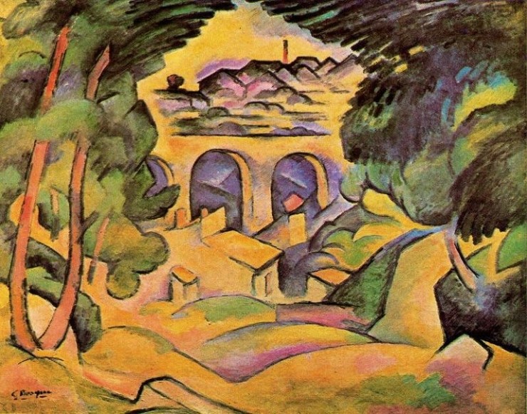 Georges Braque Le Viaduc à L Estaque 1908 조르주 브라크의 작품세계 Ⅰ[1900~1910]-Georges Braque : 네이버 블로그