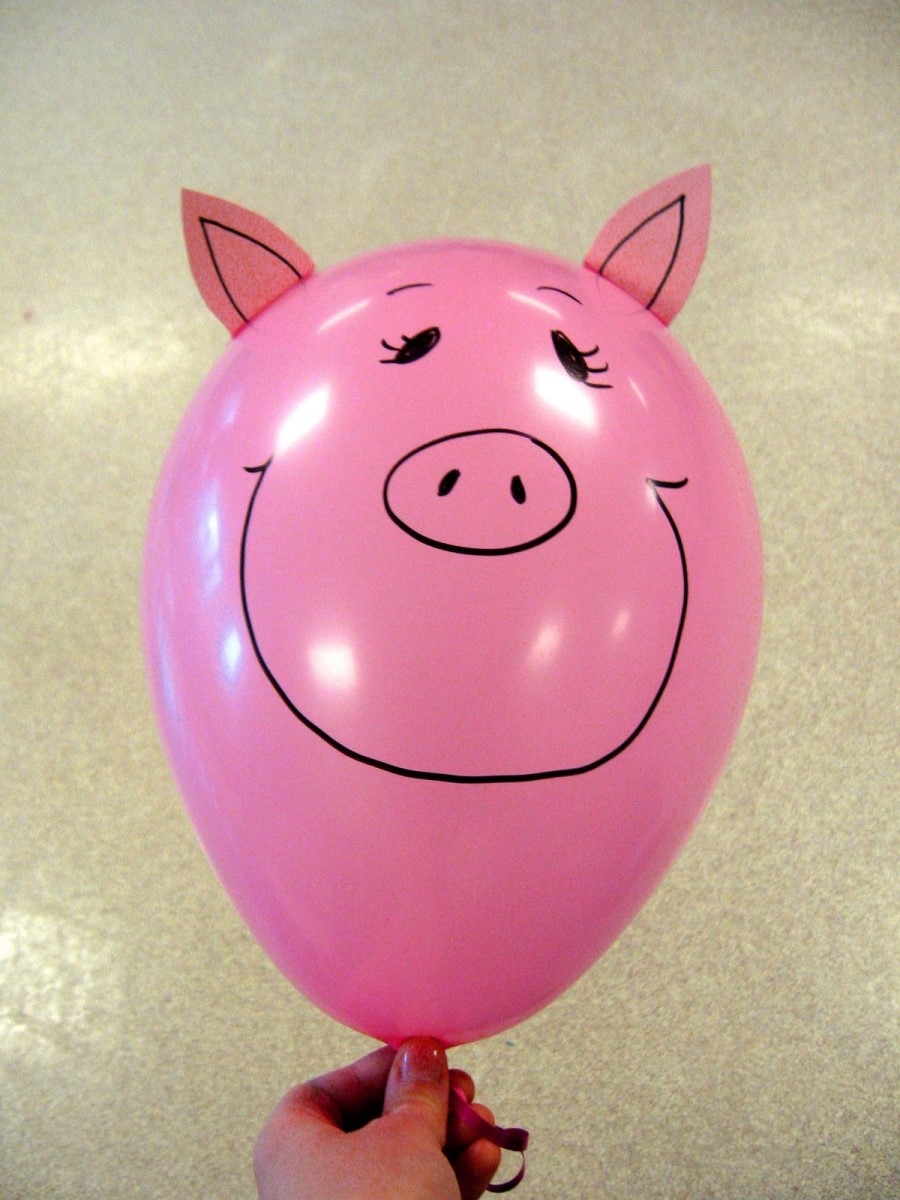 3세 유아미술활동자료 풍선으로 돼지만들기(Balloon Pig) 네이버 블로그
