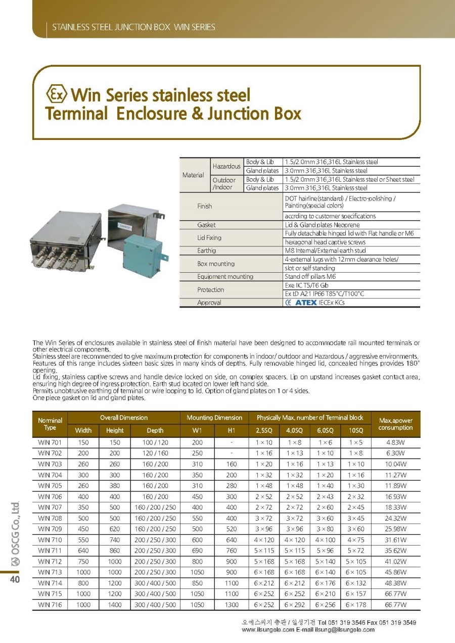 OSCG 종합카다로그 Cable Gland / Junction Box 네이버 블로그
